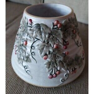 Yankee Candle Garden Ivy Holly Berry Vine Large Jar Candle Shade Only Ribbed